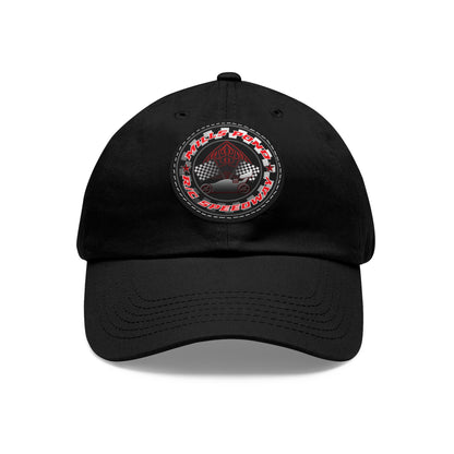 Dad Hat with Leather Patch (Round)