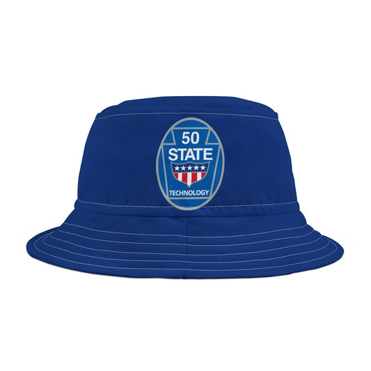 50 State Technology Bucket Hat - AOP, Summer Accessories, Outdoor Gear, Festival Hat, Gift for Him/Her, Casual Summer wear