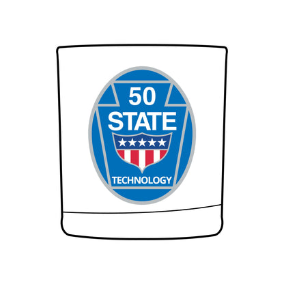 50 State Personalized Whiskey Glass, Engraved Tumblers, Custom Gift for Him, Wedding Favors, Unique Drinkware