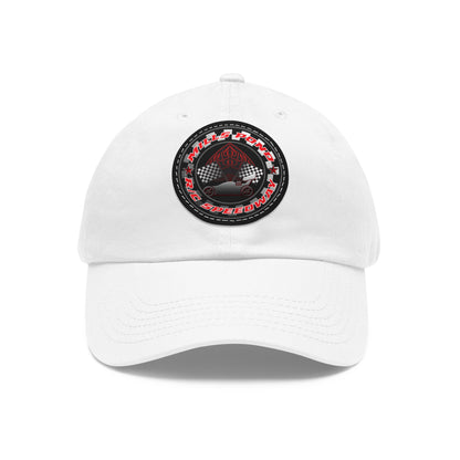 Dad Hat with Leather Patch (Round)