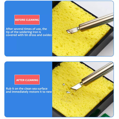 5/10/15/20pcs Soldering Iron Cleaning Sponge For Enduring Solder Welding Station Electric Soldering Iron Tip Repair Tools Sponge