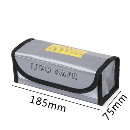 Lipo Battery Safety Bag 185x75x60mm Mini Waterproof Fireproof Explosion-Proof Portable for FPV Racing Drones