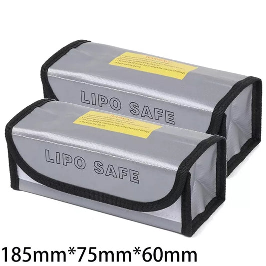 Lipo Battery Safety Bag 185x75x60mm Mini Waterproof Fireproof Explosion-Proof Portable for FPV Racing Drones